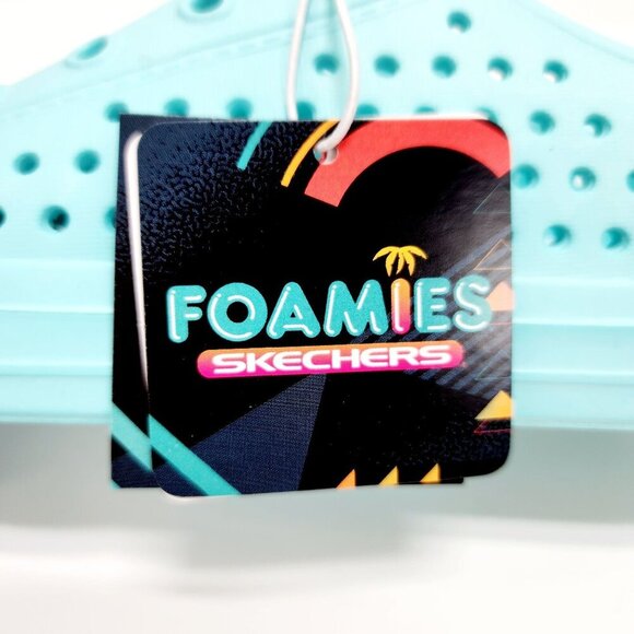 Skechers Foamies Mint Perforated Slip-On Shoes kids Lightweight size 2 - Picture 2 of 15